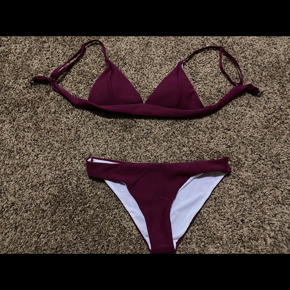 Maroon bikini